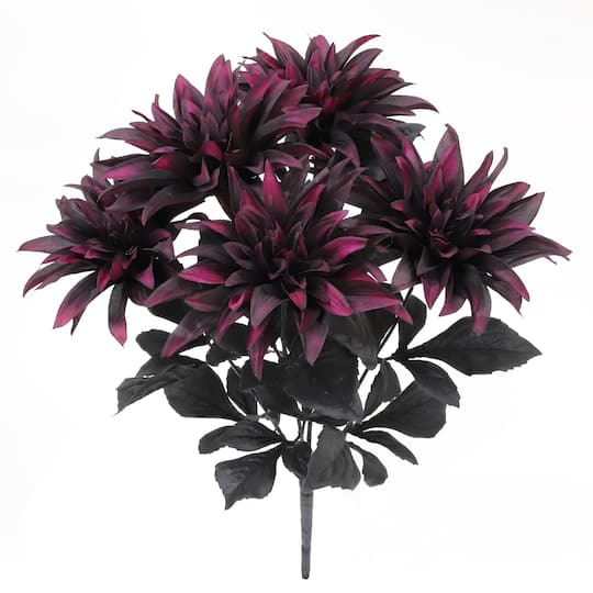 19" Black & Wine Dahlia Bush by Ashland®